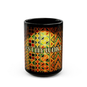 Detailed image of a ceramic thimble featuring traditional Tairwoke pattern in vibrant colors against a black background.