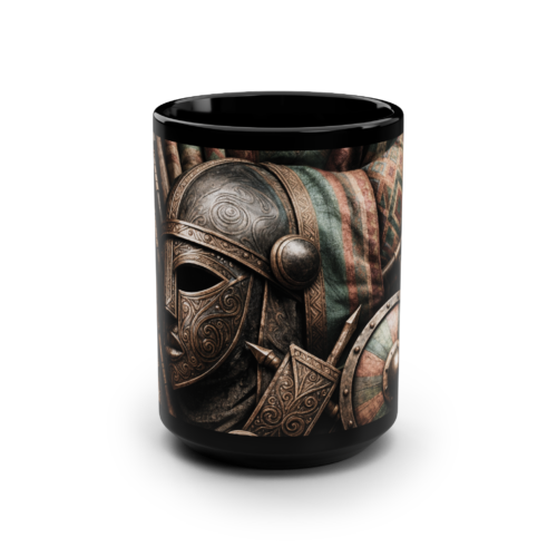 Warrior Premium Black 15oz Mug