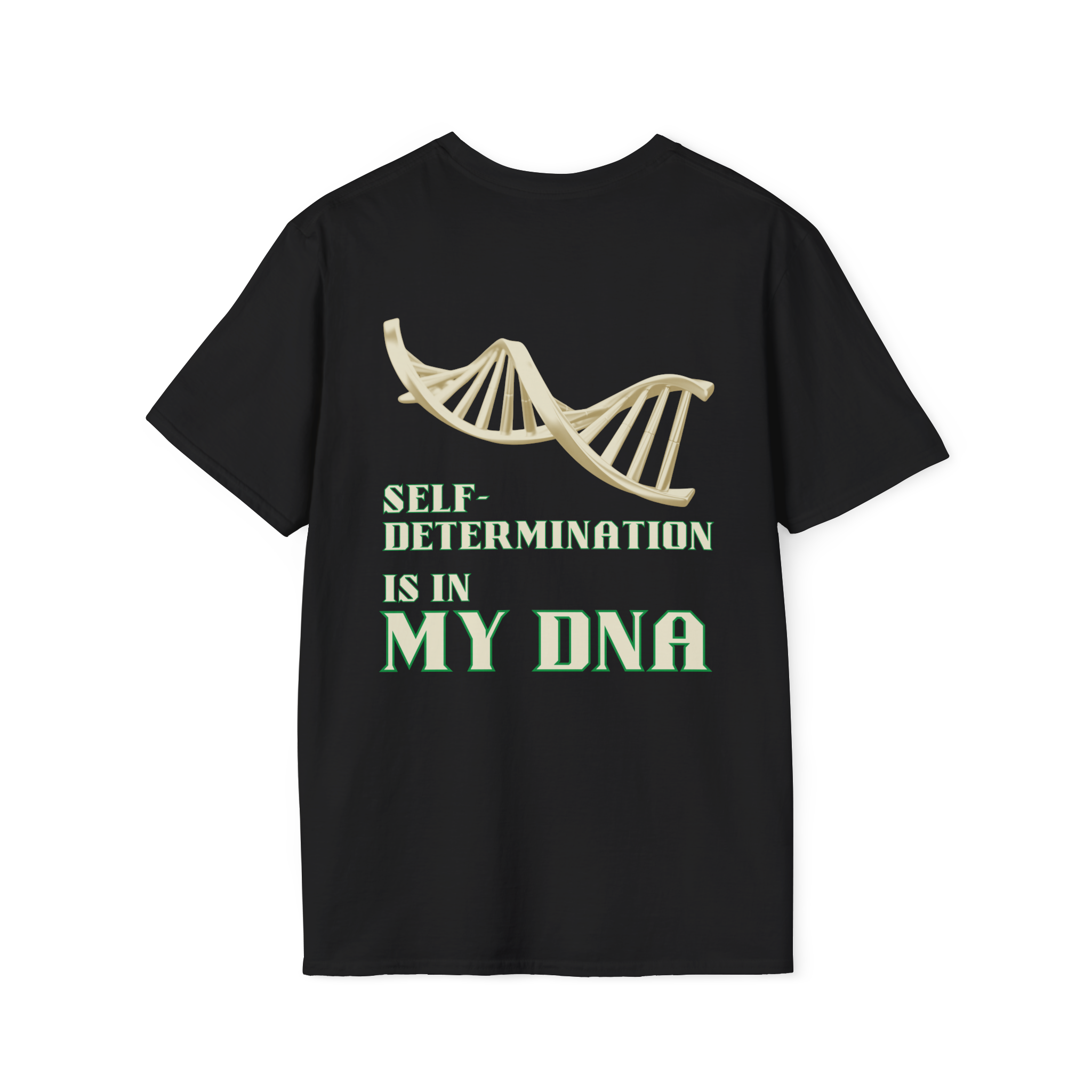 I Am My Ancestor | Black Back View I Am My Ancestor Unisex Softstyle Movement M T-Shirt