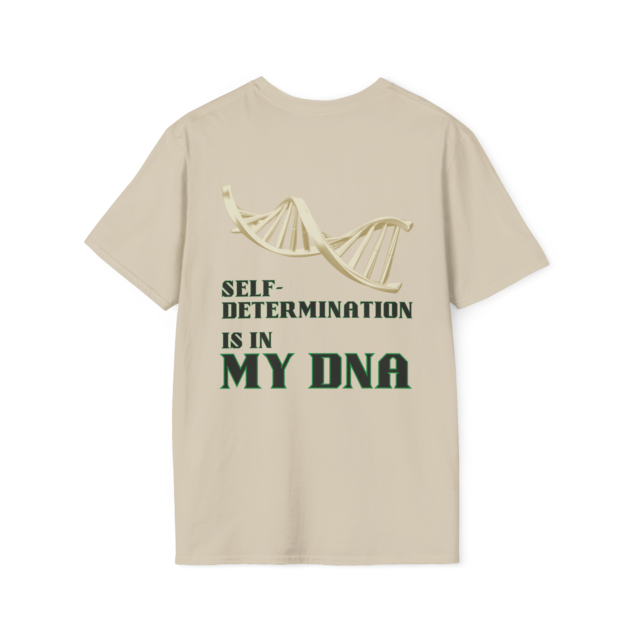 I Am My Ancestor | Sand Back View I Am My Ancestor Unisex Softstyle Movement M T-Shirt