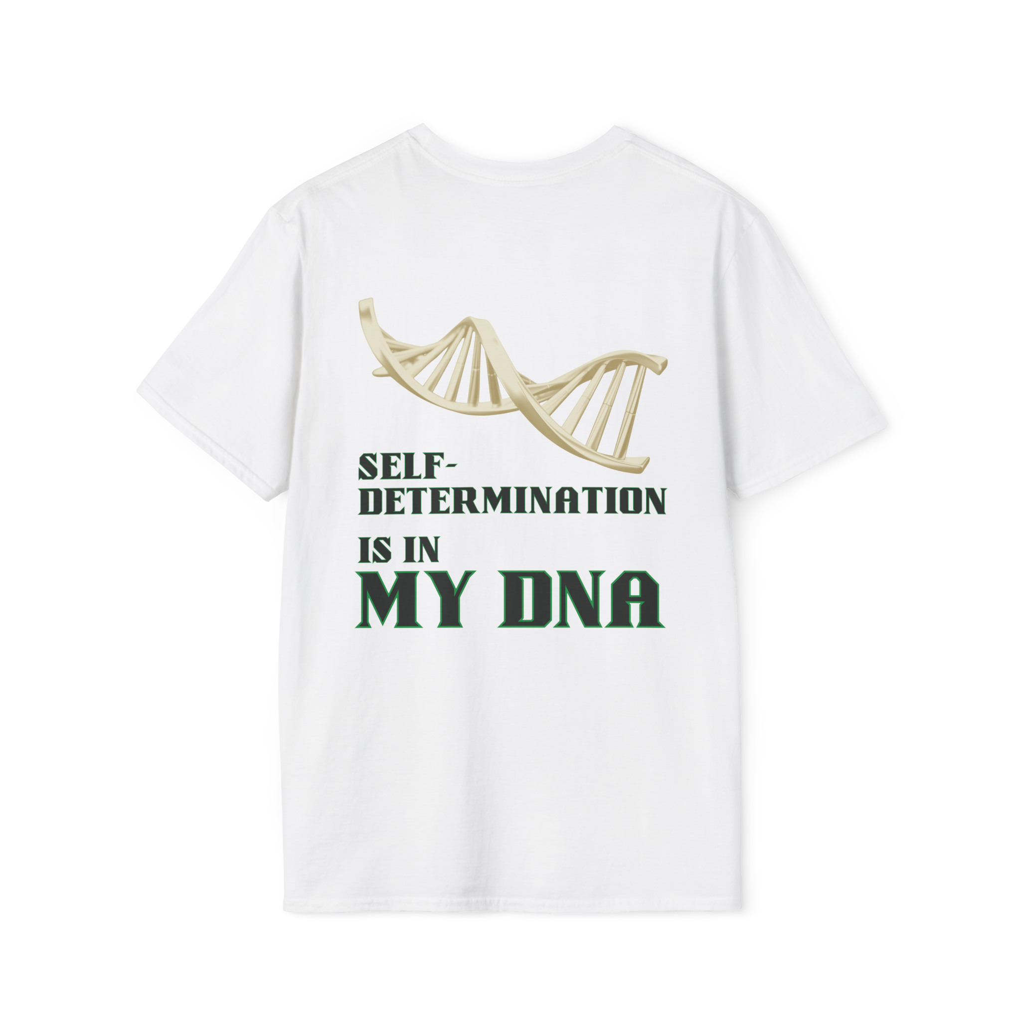 I Am My Ancestor | White Back View I Am My Ancestor Unisex Softstyle Movement M T-Shirt